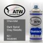 Preview: Chevrolet, Dark Spiral Gray Metallic, 62 / WA805K: 400ml Sprühdose, von ATW Autoteile West.